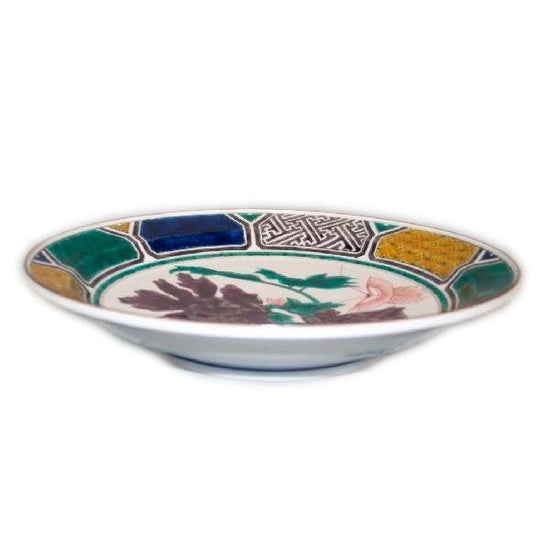 [Eisyou] (Old) Decorated dish with peony and butterfly design