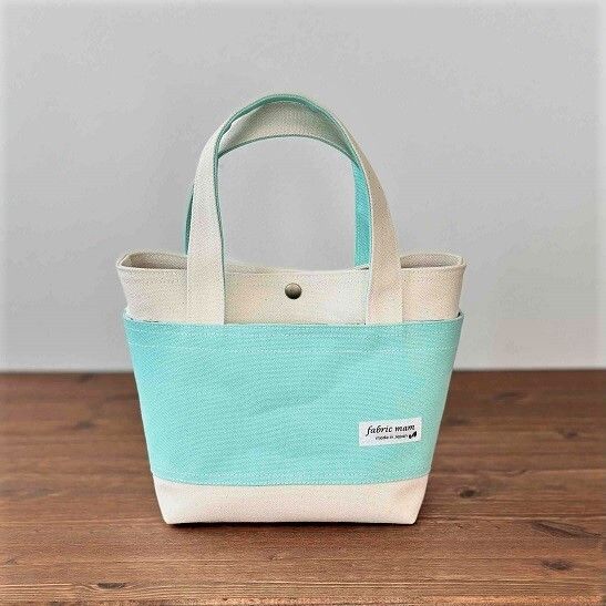 <New Products>Solid Canvas Mini Tote *Horizon