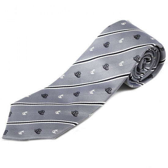 Necktie Nishijin silk regimental stripe - 04. adventure ship/marine pattern Made in Japan