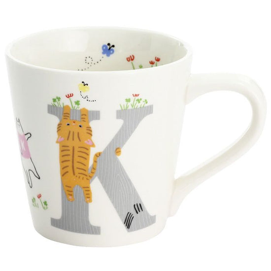 Cat Alphabet Mug K (13093)