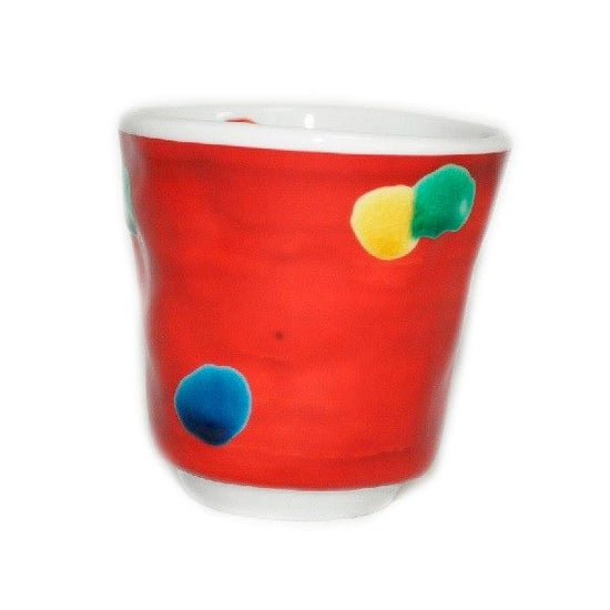 [Eisyou] Teacup with hand-rolled polka-dot design