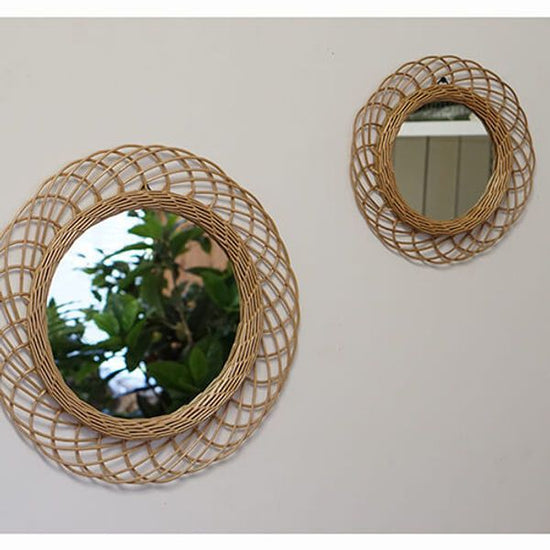 11640 Wicker mirror S natural