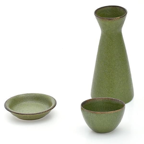 Veggie Color Olive One-Goupe Tokuto, approx. 7cm, green type, Japanese tableware, sake cup, made in Japan, Minoyaki, Sake, stylish, modern
