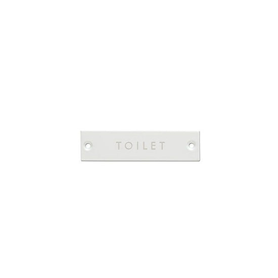 63953 [POSH MADE] sign plate TOILET white