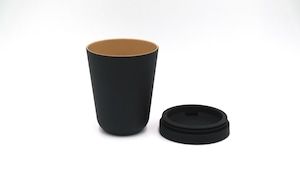 PAPLUS Stacking Tumbler Black with Silicone Lid