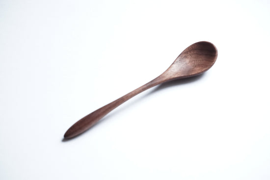 Wooden Dessert Spoon (walnut)A002-0