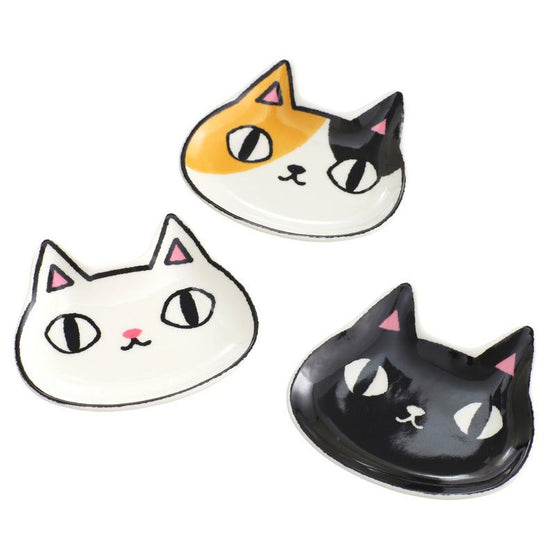 Set of 3 Small Face Plates 3 Cats and 3 Brothers (23115)