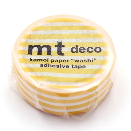 mt Masking Tape 1P – Horizontal Stripes, 15mm×5m