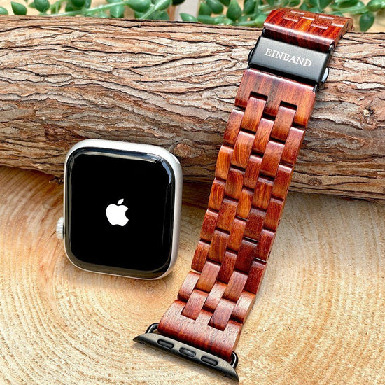 EINBAND AppleWatch Natural Wood Band Type A Red Sandalwood