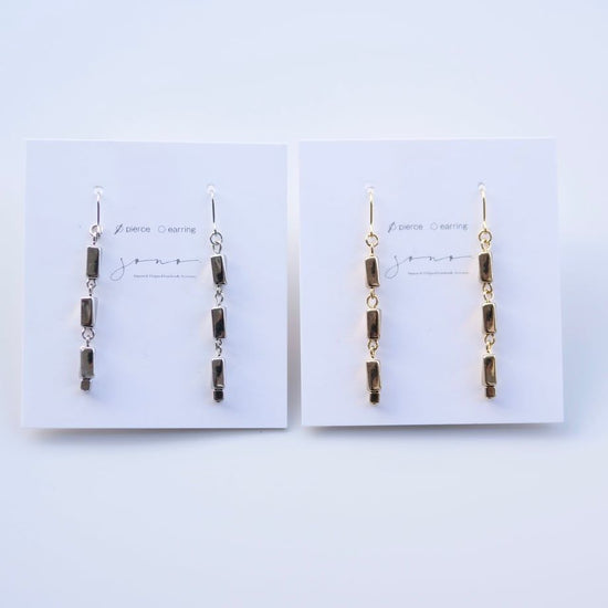 세 개의 직사각형 피어싱/귀걸이