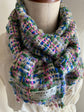 Handwoven tweed scarf | mid ♭114 [made with apparel leftover yarn]