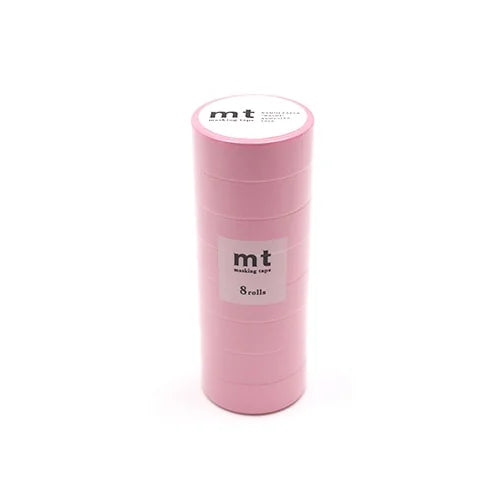 mt Masking Tape 8P – Rose Pink (8 rolls), 15mm×7m
