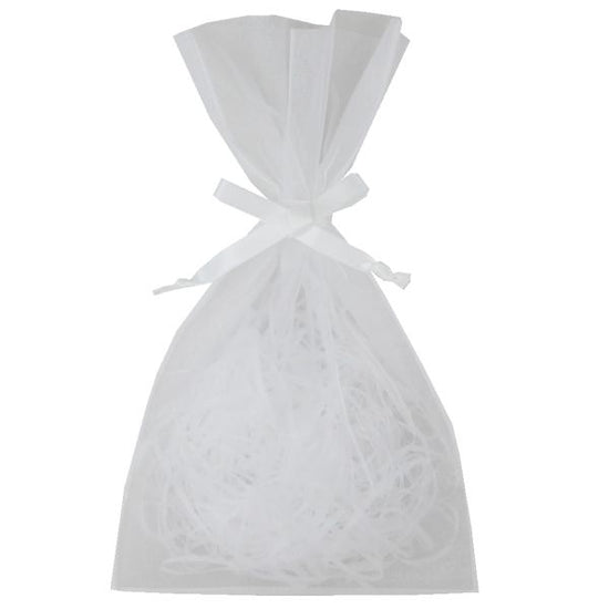 Organza Wrapping Drawstring Pouch LL Size One Side Organza Backside Non-woven Pouch 40pcs LS704-S4