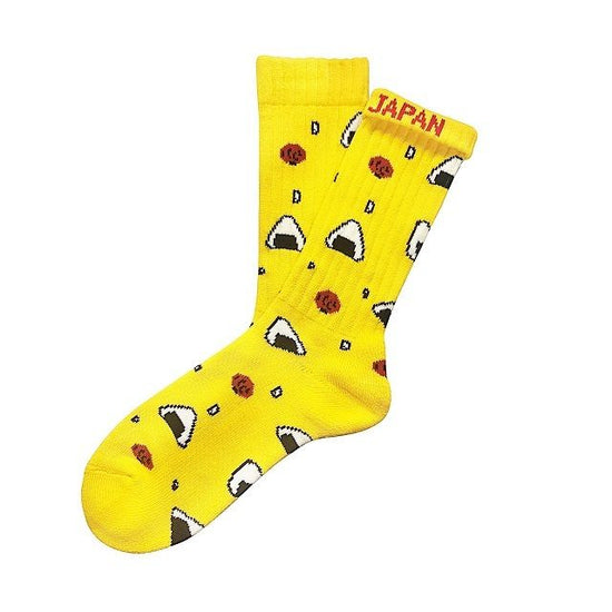 "ONIGIRI -yellow-" Socks