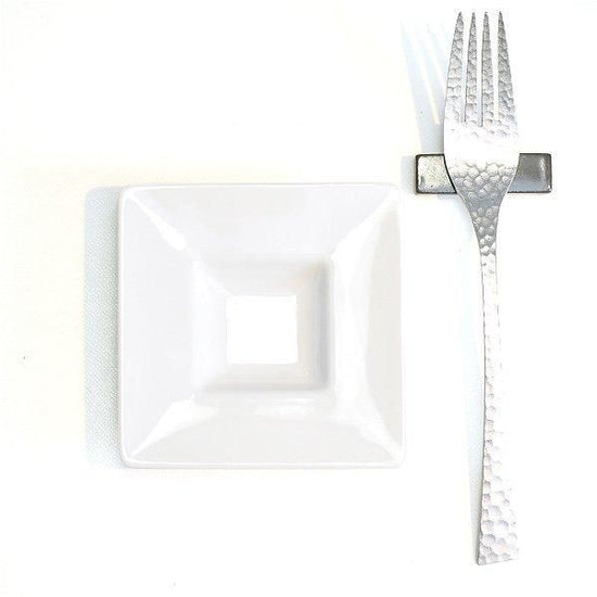 White Porcelain Prim Plate S White type Western Tableware Square Plate, Made in Japan, Minoyaki, Stylish