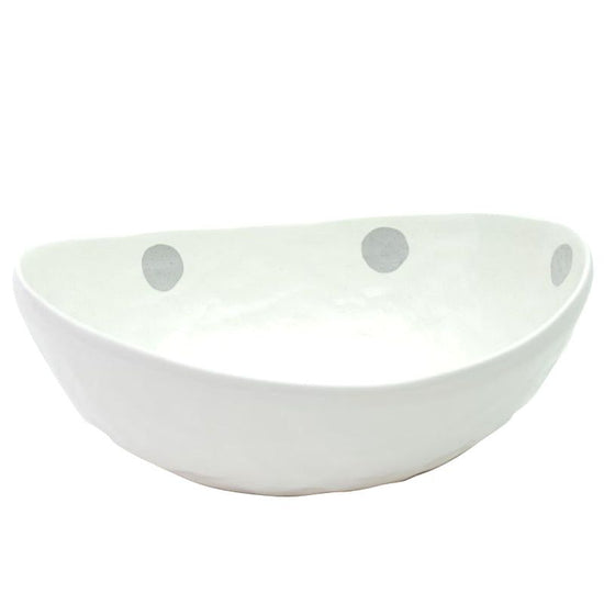 Natural Dot Curry Dish White (07825)