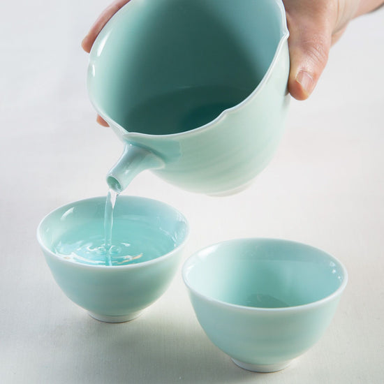 Celadon Glazed Vessel for Pouring