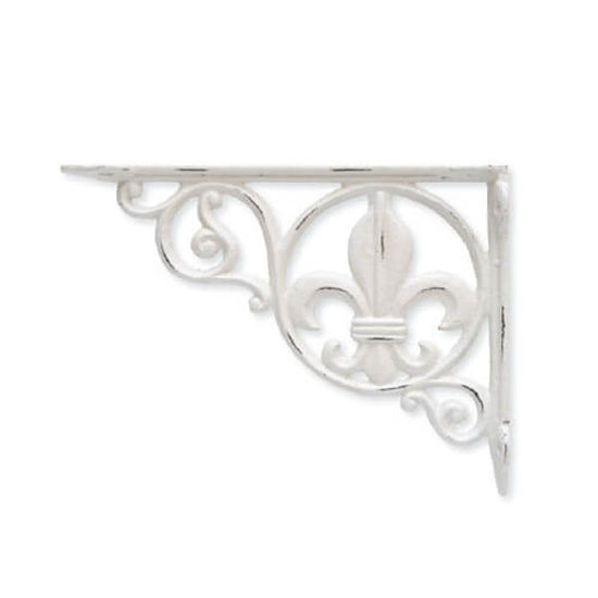 62321 [POSH MADE] Iron Bracket Leaf White