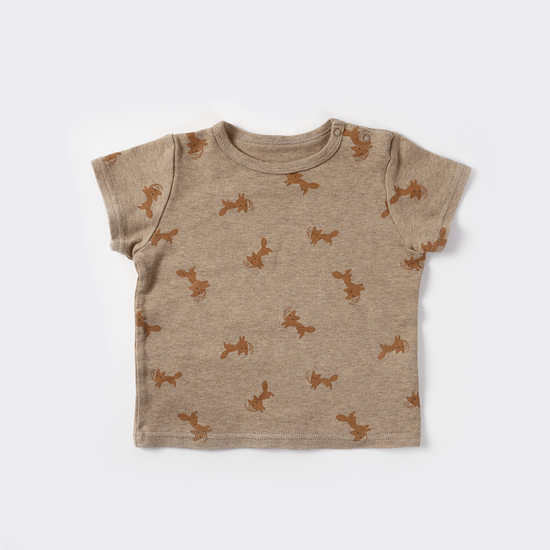 Fox and Wheat T-Shirt (Brown)