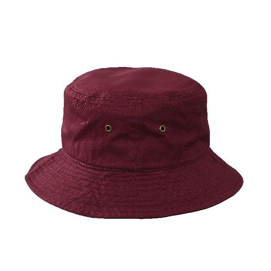 Cotton Bucket Hat Burgundy ""Humpback whale parent-child bond""