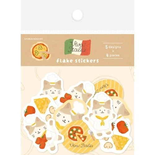 Furukawa Shiko Washi Flake Stickers – Pizza Cat