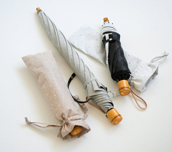 Fringe Dot Shade Folding Umbrella 50cm 8 Bones