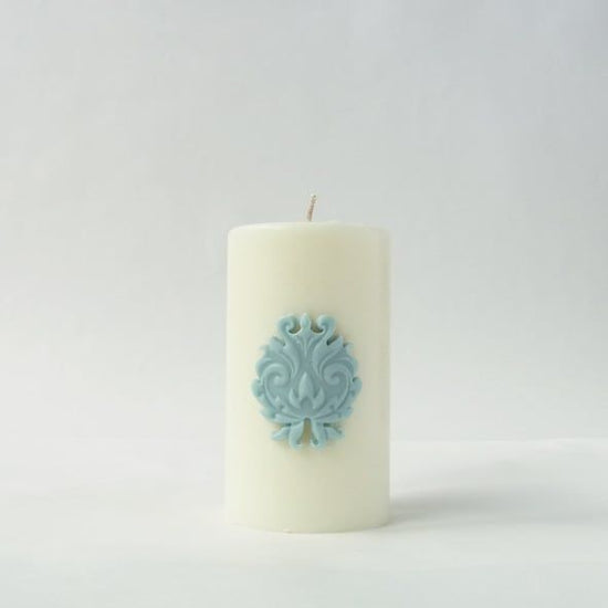 Soy wax candle, blue