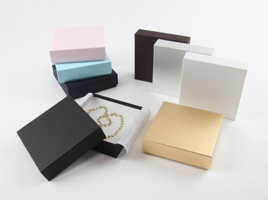 Accessory paper box, inner dimensions 120 x 120 x 35 mm, Mi-lid type free case, 12 pieces, 7320-F