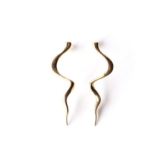 K18yg Pierced earrings / Yuragi S