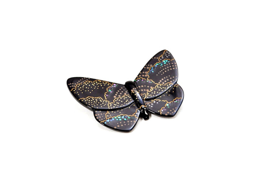 Lacquer Ware: Lacquer brooch butterfly by Takaya Nakamura, Kashoan, SR-216A