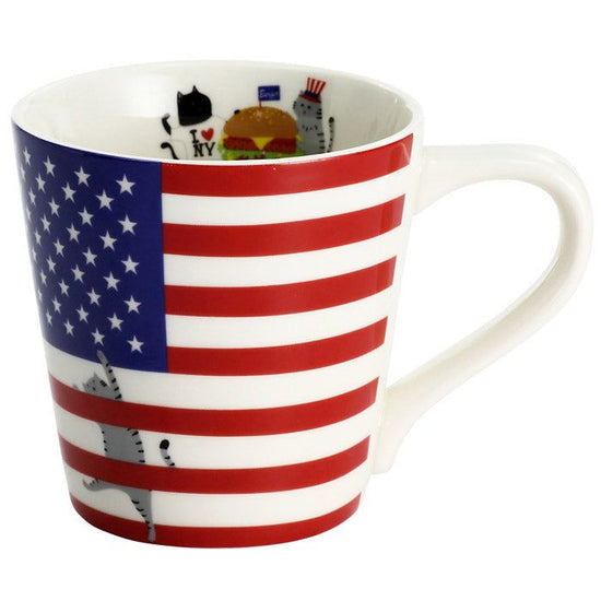 Cat Flag Mug USA (13108)