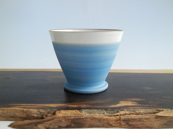 Kyoyaki Kiyomizu Ware] Okonomi Free Cup (Blue)
