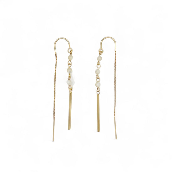 Long pierced earrings