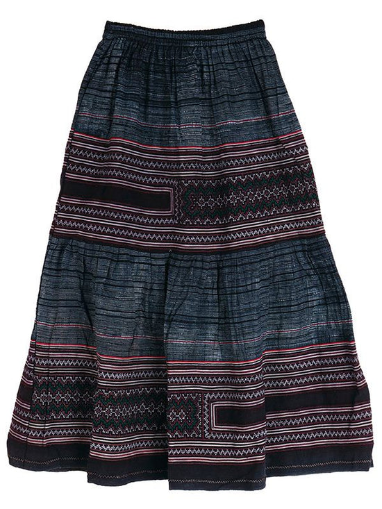 Hmong wax-dyed skirt (assorted) ★
