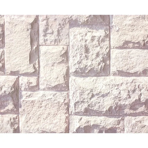 mt casa Fleece Wall Tape – White Stone Wall, 460mm×3m