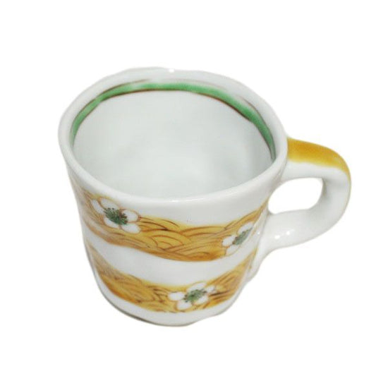 [Eisyou] Mug with hand-rolled white flower design