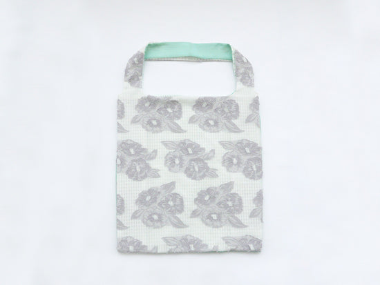 TWINS bag <L> [Gray Flower × Ice Green]