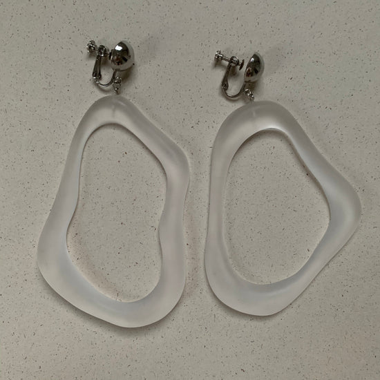 oyster clip-on earrings