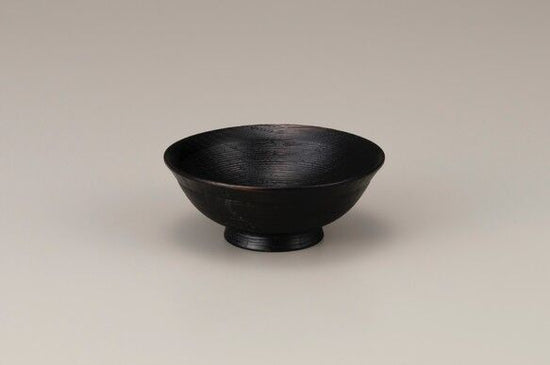 Chestnut 3.5 Sake Cup, Kurozuri SX-0449 This distinctive sake cup is wheel-thrown from raw chestnut wood.