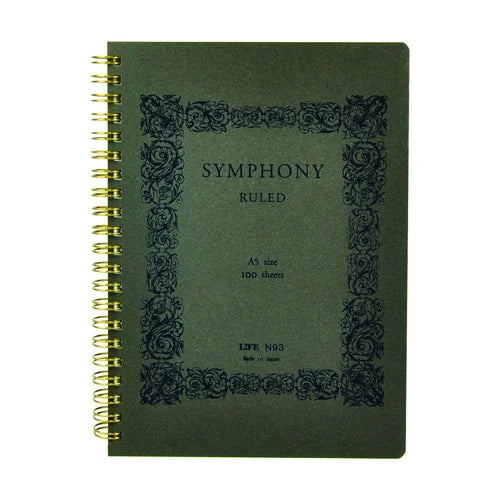 LIFE Symphony Notebook – A5, Ruled