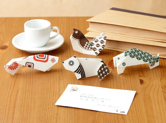 Postcard ori-hagaki geometric
