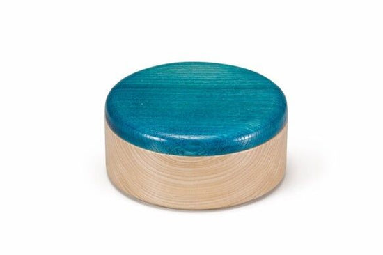 Colorful BOX Lid Blue/Body Shine SJ-0111 This wooden box is ideal for serving food in lunch boxes.