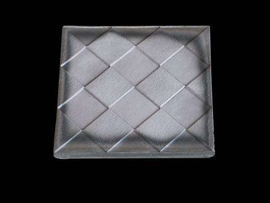Tile Coaster / Square, Diagonal Checkerboard