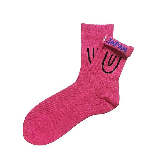 "Symbol Short -pink-" Socks