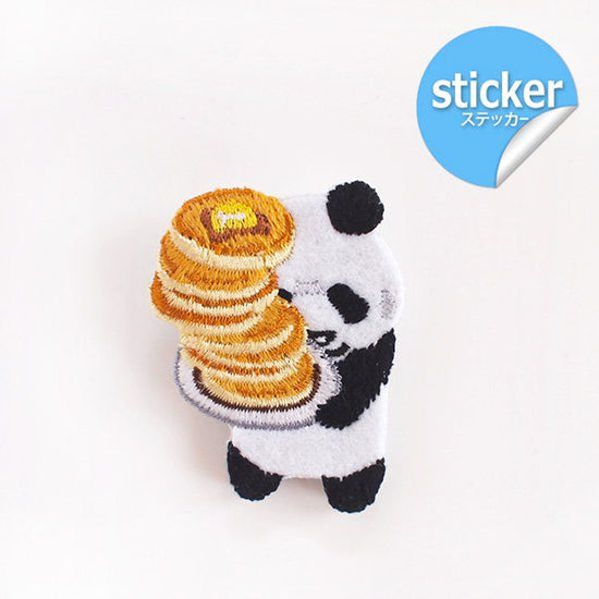 pokefasu pokefasu balance pan embroidered felt sticker panda