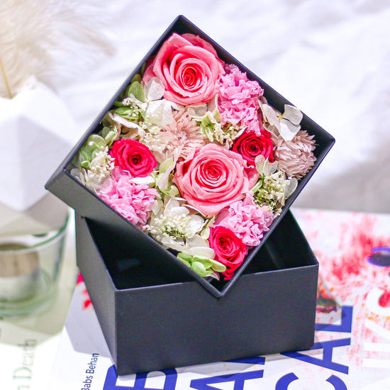 Preserved Flower Box <Crystal Pink