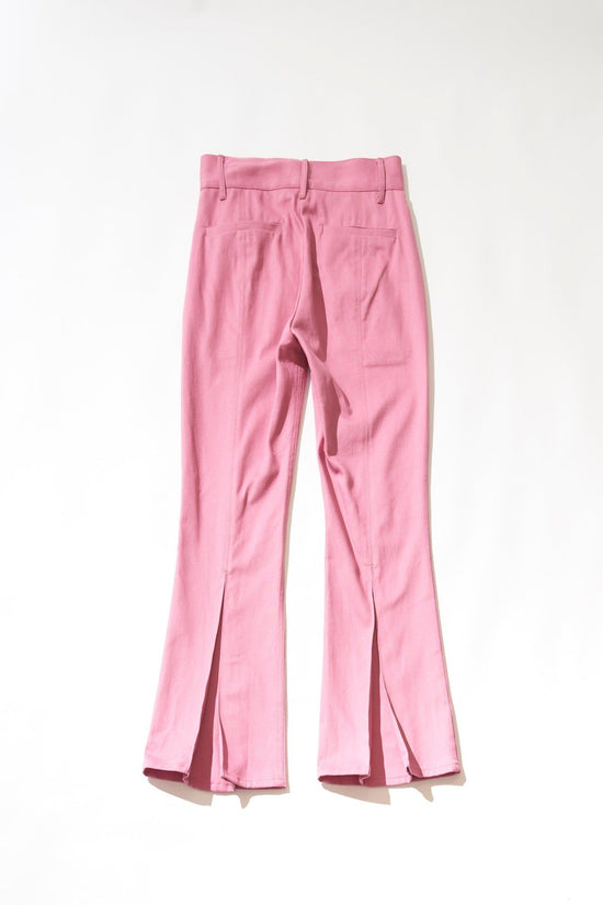 Tucked Flared Color Pants (Pink)