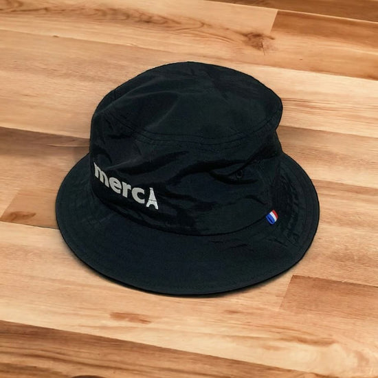 Water Repellent Nylon Bucket Hat Black
