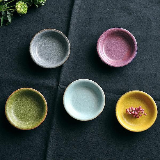 Veggie Color Violet Otsumami Tray, Purple Japanese Tableware, Condiment Plate, Made in Japan, Minoyaki, Sake, Stylish, Modern