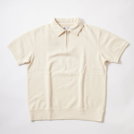 [24SS NEW]FELCO S/S HALF ZIP COLLARED SWEAT 10oz LT WEIGHT FRENCH TERRY - 8 COLORS